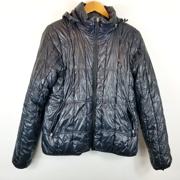 Nike Jackets & Blazers - Nike Black Hooded Puffer Jacket